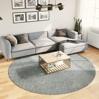 VidaXL Vloerkleed pamplona shaggy hoogpolig modern ø 240 cm groen