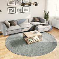 VidaXL Vloerkleed pamplona shaggy hoogpolig modern ø 240 cm groen