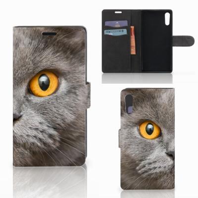Telefoonhoesje | Met pasjeshouder | Sony Xperia XZ | Sony Xperia XZs Britse Korthaar Telefoonhoesje | Met pasjeshouder | Sony Xperia XZ | Sony Xperia XZs Britse Korthaar