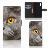 Telefoonhoesje | Met pasjeshouder | Sony Xperia XZ | Sony Xperia XZs Britse Korthaar