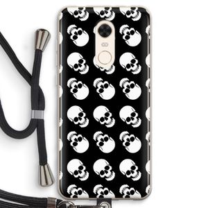 Musketon Skulls: Xiaomi Redmi 5 Transparant Hoesje met koord