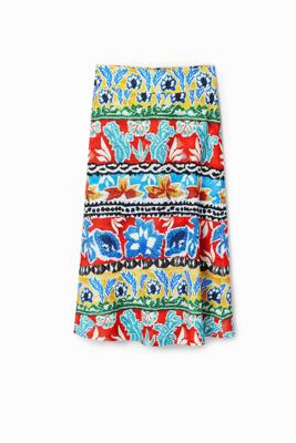 Etnische midirok Stella Jean - MATERIAL FINISHES - M