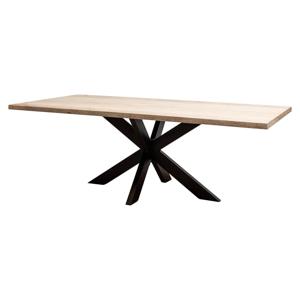 Richmond Eettafel Avalon Travertin, 230 x 100cm - Zwart