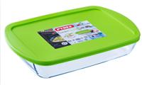 Pyrex cook en store 2,5l rechthoek 28 x 20 met deksel