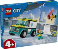 Lego city 60403 ambulance en snowboarder - thumbnail