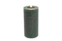 Led kaars Lyon D 7,5 H 15 cm dennen groen