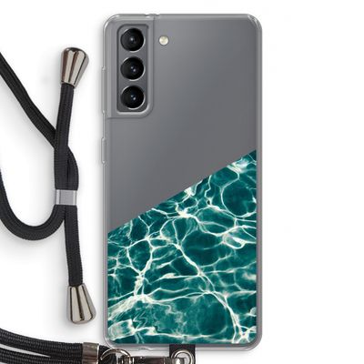 Weerkaatsing water: Samsung Galaxy S21 Transparant Hoesje met koord