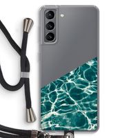 Weerkaatsing water: Samsung Galaxy S21 Transparant Hoesje met koord