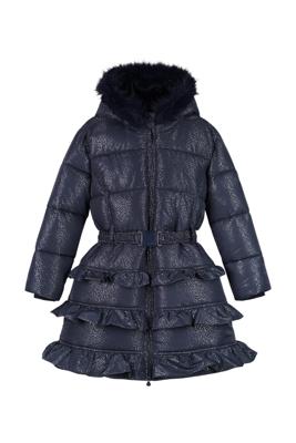 Le Chic winter winterjas meisjes - navy blauw - Blight - ruffle