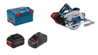 Bosch Professional BITURBO GKS 18V-68 GC+ 2x 5,5 Ah PC Accu-cirkelzaag Zaagdiepte 90° (max.) 68 mm Incl. 2 accus, Incl. lader, Incl. koffer, Incl.