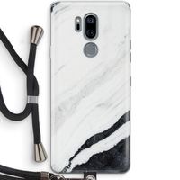 Elegante marmer: LG G7 Thinq Transparant Hoesje met koord