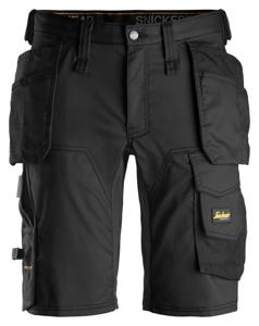 Snickers Workwear 6141 Korte broek met holsterzakken zwart - maat 52