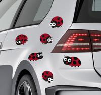 Autosticker schattige lieveheersbeestjes