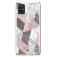Samsung Galaxy A51 siliconen hoesje - Stone grid