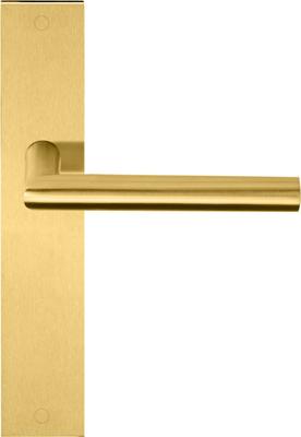 Formani Basics LB2-19P236SFC deurkruk ongeveerd op schild blind - PVD mat goud