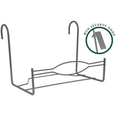 Grote balkonsteun - TUIN ID - 35 x 18 cm Antraciet - Veilige haken - Praktische afmetingen - Robuust