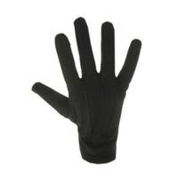 Zwarte korte verkleed handschoenen voor kinderen   -