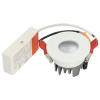 BM100-12 Rond vast IP44 Frosted Wit