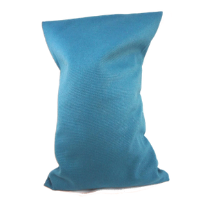 Ecologisch Kersenpitkussen 30x20 cm met wasbaar hoesje (Kleur: Azuur Blauw)