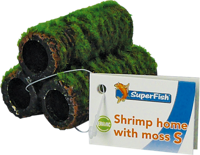 Superfish Shrimp Home Met Mos S - Keramische Schuilplaats voor Garnalen, Natuurlijk & Decoratief