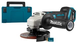 Makita DGA518ZJU 18v Haakse slijper 125mm met AWS | zonder accu's en lader in M-box