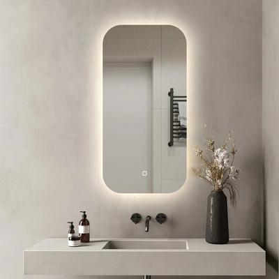 Badkamerspiegel SaniClear Denver | 50x100 cm | Indirecte verlichting | Touch button | Met spiegelverwarming