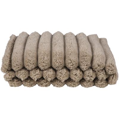 Leen Bakker - Plaid Douwe - Zand - 130x170 Cm - Polyester - Beige