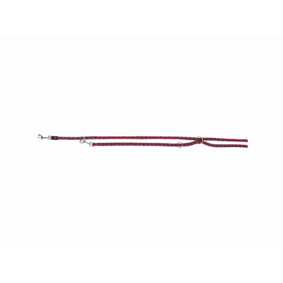 Verstelbare hondenriem Trixie New Cavo Grafiet Fuchsia S/M 2 m