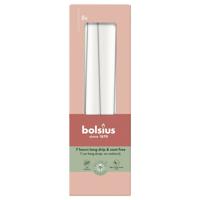 Bolsius gotische dinerkaars 8 stuks cloudy white 24,5 cm