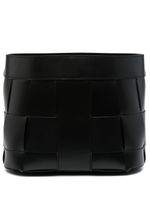 Ralph Lauren Home panier en cuir Hailey à design tressé - Noir