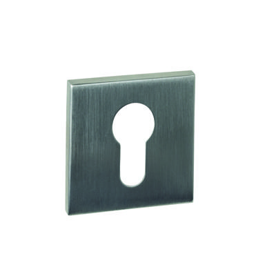 Cilinderrozetten verdekt 53x53x6mm rvs