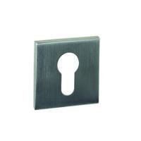 Cilinderrozetten verdekt 53x53x6mm rvs