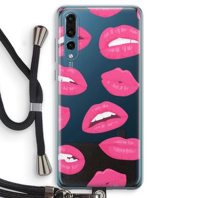 Bite my lip: Huawei P20 Pro Transparant Hoesje met koord