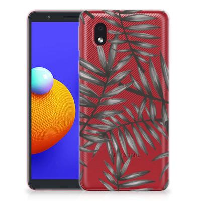 Samsung Galaxy A01 Core | TPU Case | Leaves Grey Samsung Galaxy A01 Core | TPU Case | Leaves Grey
