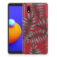 Samsung Galaxy A01 Core | TPU Case | Leaves Grey