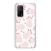 Hands pink: Xiaomi Mi 10T 5G Transparant Hoesje