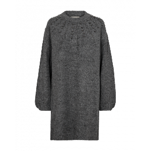 FreeQuent - Grijs | Dames | Jurk | Grijs | 3XL | regular | Kamst mode