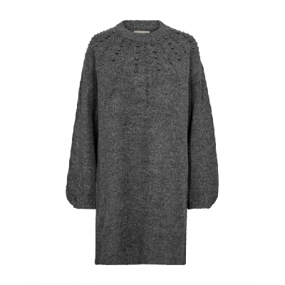 FreeQuent - Grijs | Dames | Jurk | Grijs | XXL | regular | Kamst mode