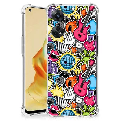 OPPO Reno8 T 4G Anti Shock Bumper Case Punk Rock OPPO Reno8 T 4G Anti Shock Bumper Case Punk Rock