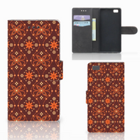 Huawei Ascend P8 Lite Telefoon Hoesje Batik Brown