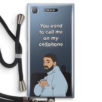 Hotline bling: Sony Xperia XZ1 Transparant Hoesje met koord