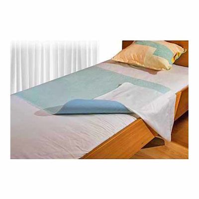 Wasbare bed onderlegger met instopstrook 85 x 90 cm