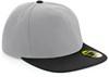 Beechfield CB660 Original Flat Peak Snapback Cap - Grey/Black - One Size