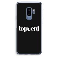 Topvent Zwart: Samsung Galaxy S9 Plus Transparant Hoesje - thumbnail