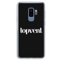 Topvent Zwart: Samsung Galaxy S9 Plus Transparant Hoesje