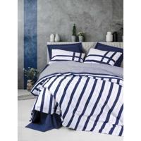 Beddengoedset - 1 dekbedovertrek 220 x 240 cm + 2 kussenslopen 60 x 60 cm - 100% katoen - Blauw