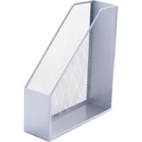 Q-CONNECT Tijdschrifthouder in mesh metaal, zilver