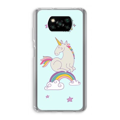 Regenboog eenhoorn: Xiaomi Poco X3 Pro Transparant Hoesje