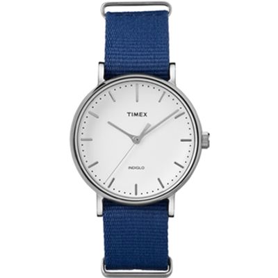 Horlogeband Timex 2P98200 Textiel Blauw 18mm