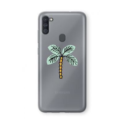 Palmboom: Samsung Galaxy A11 Transparant Hoesje